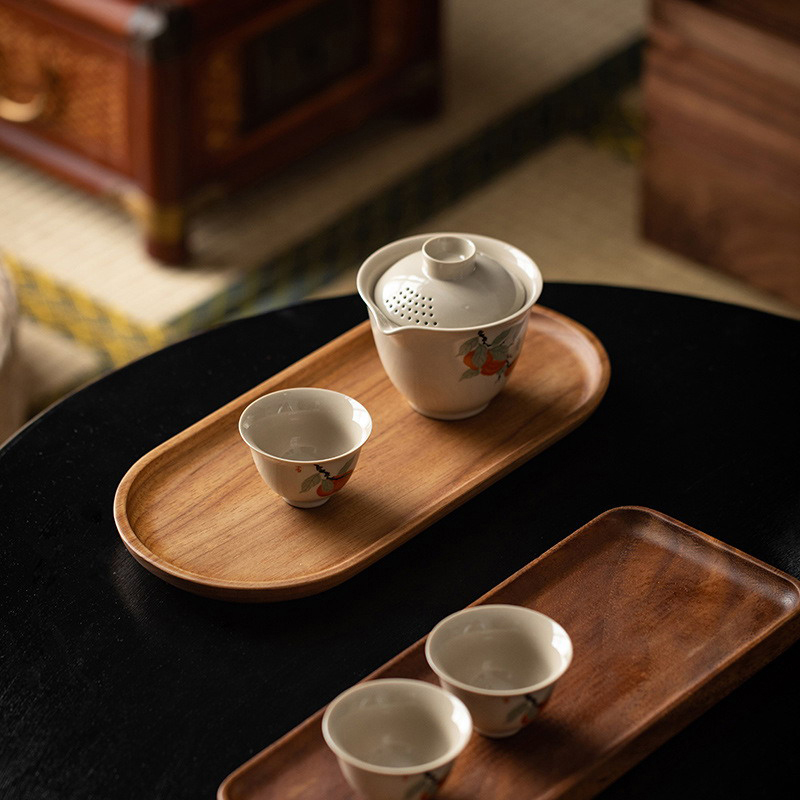 Cake Board Round - 1pc Tableware Solid Wood Round Dessert