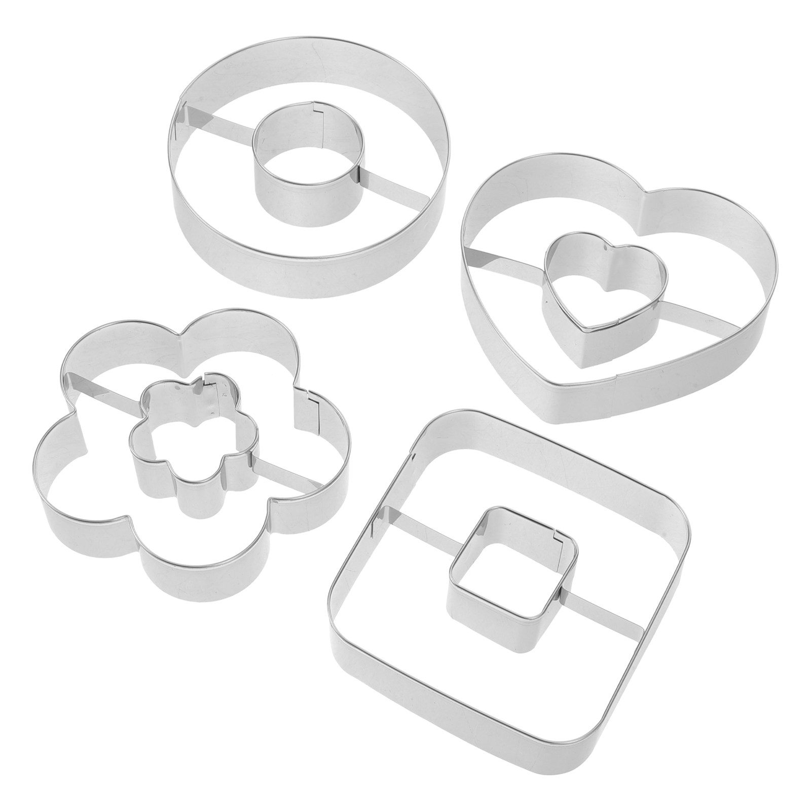Cookie Cutter Set - 4Pcs Doughnut Cutter Set Food Grade