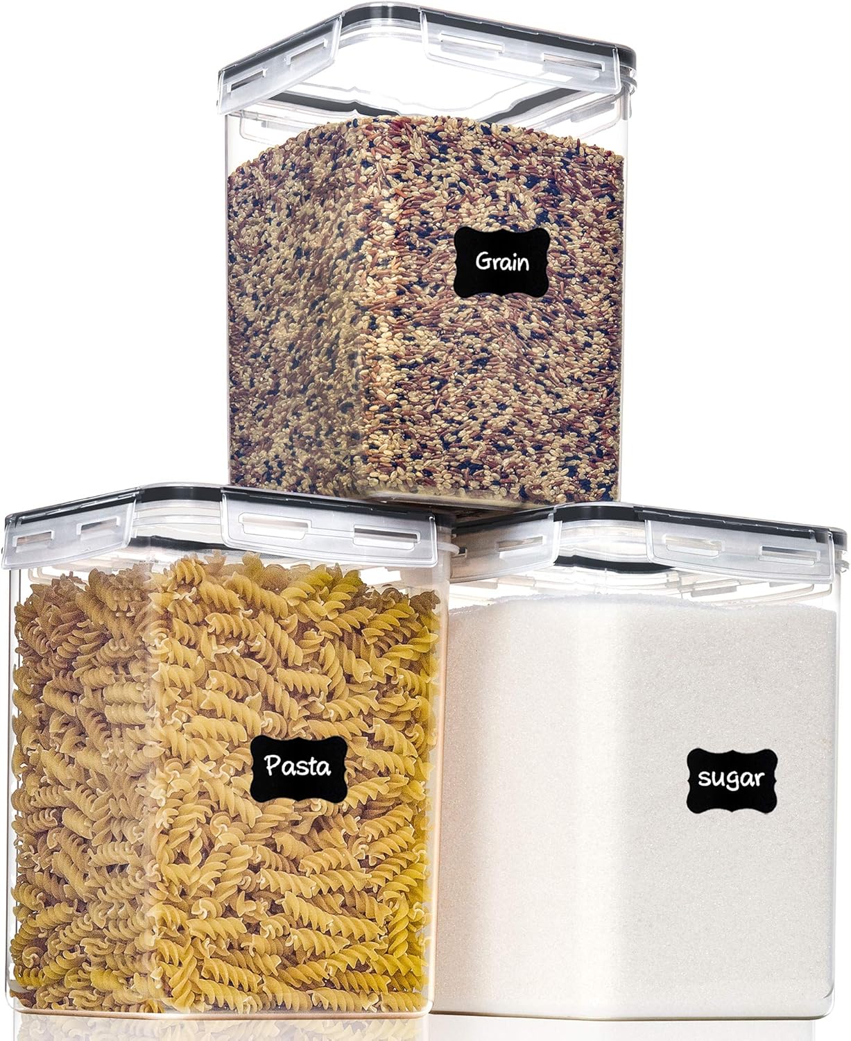 Kitchen Baking Canisters - Large Food Storage Containers with Lids,