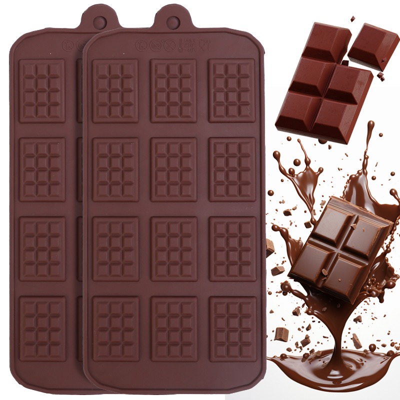 Kitchen Baking Molds - Silicone Chocolate Mold 12 Even Fondant