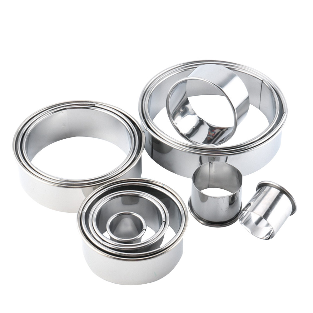 Cookie Cutter Set - 14Pcs Round Shape Biscuit Cutters Stainless