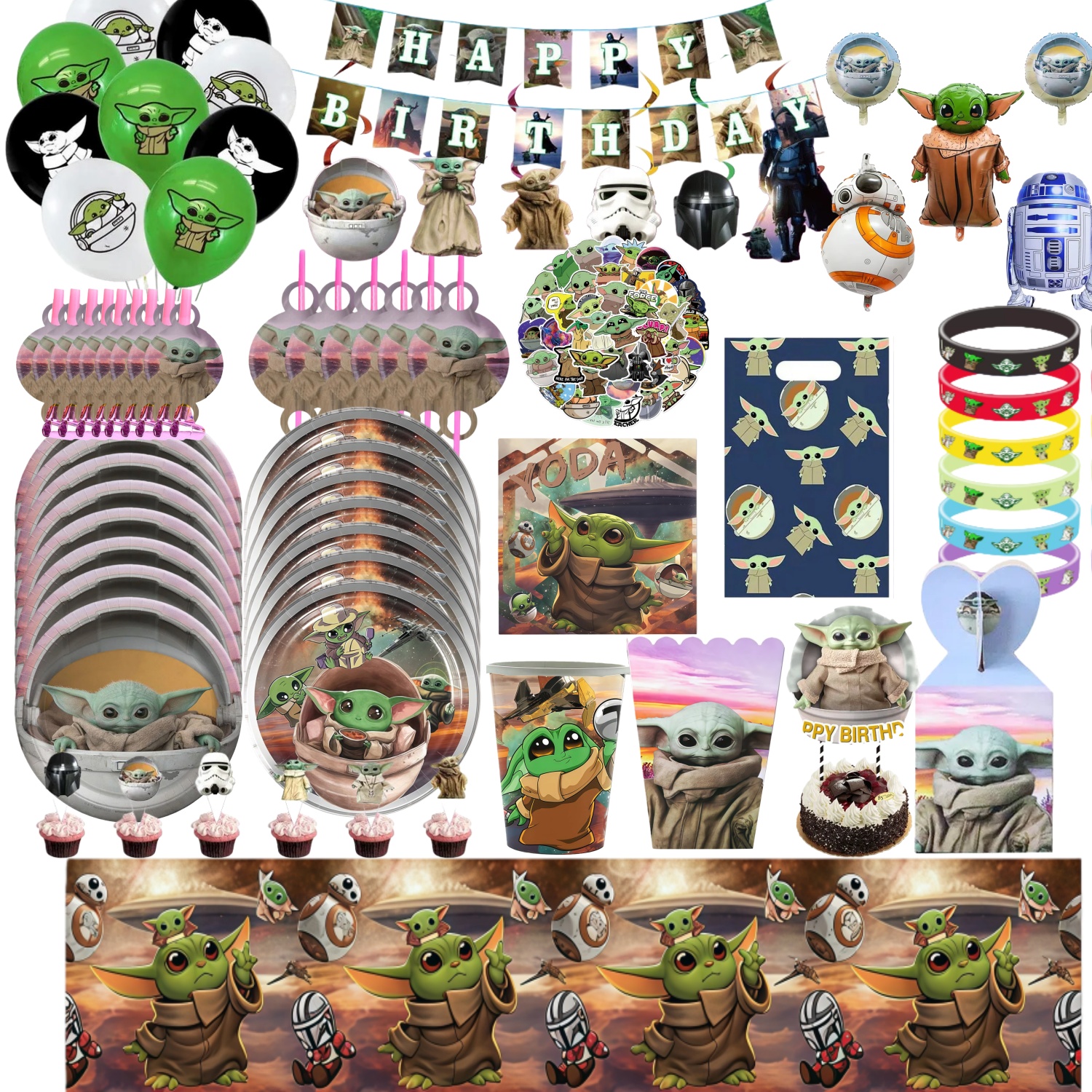 Cake Board Round - Cute Yodaes Baby Birthday Party Decorations