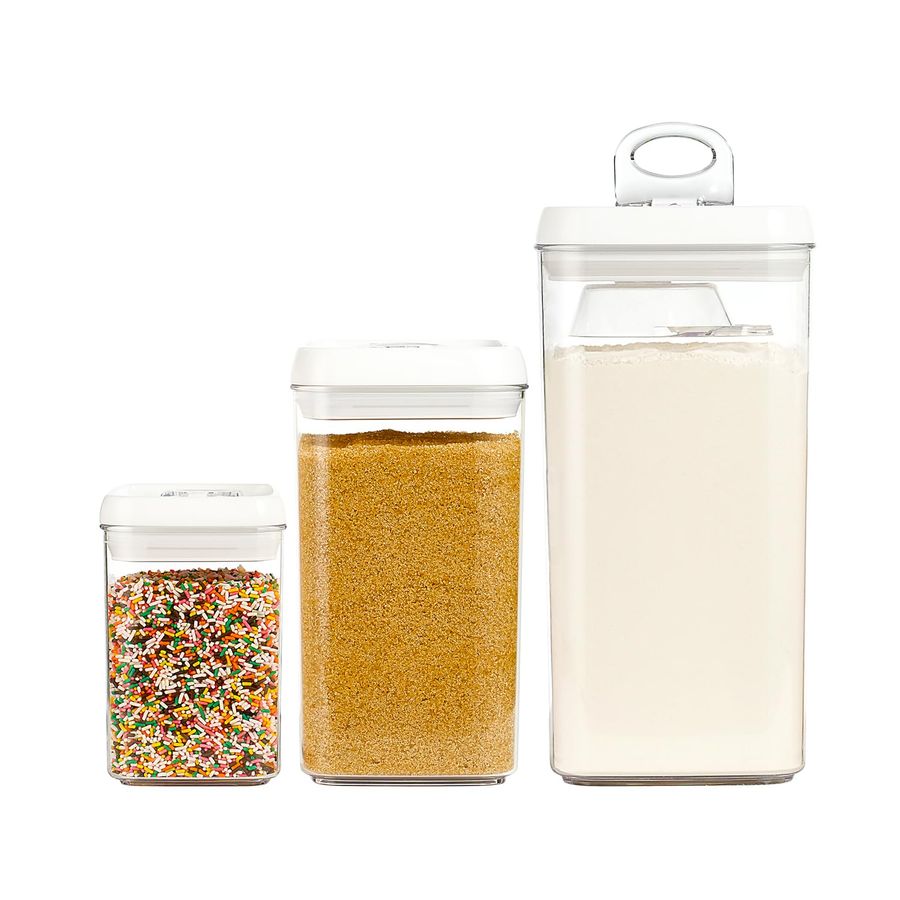 Kitchen Baking Canisters - Flip Tite Acrylic Food Storage Container