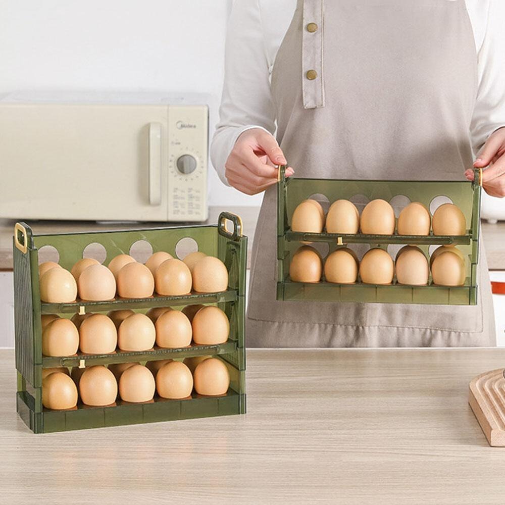 Kitchen Baking Tins - Egg Box Storage Box Side Door