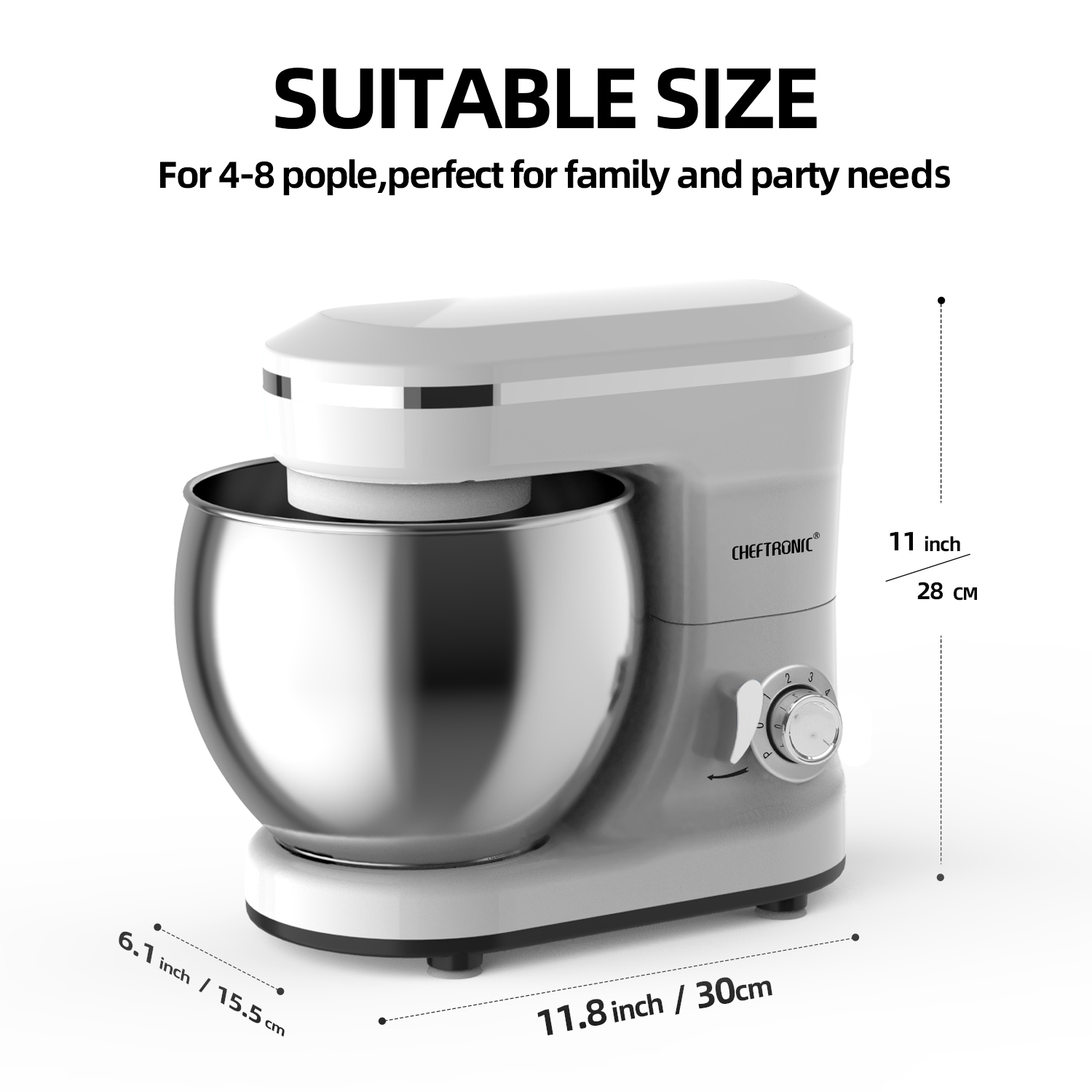 5L Multifunction Electric Stan - Kitchen Robot Baking avaliação e preço