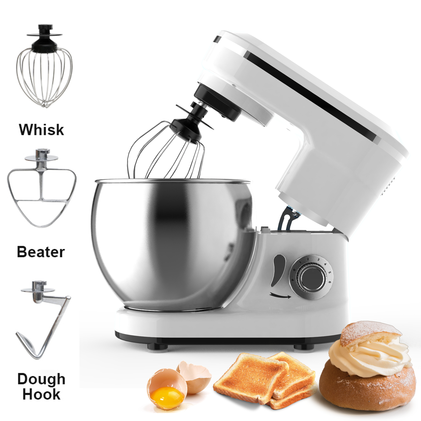 5L Multifunction Electric Stan - Kitchen Robot Baking avaliação e preço