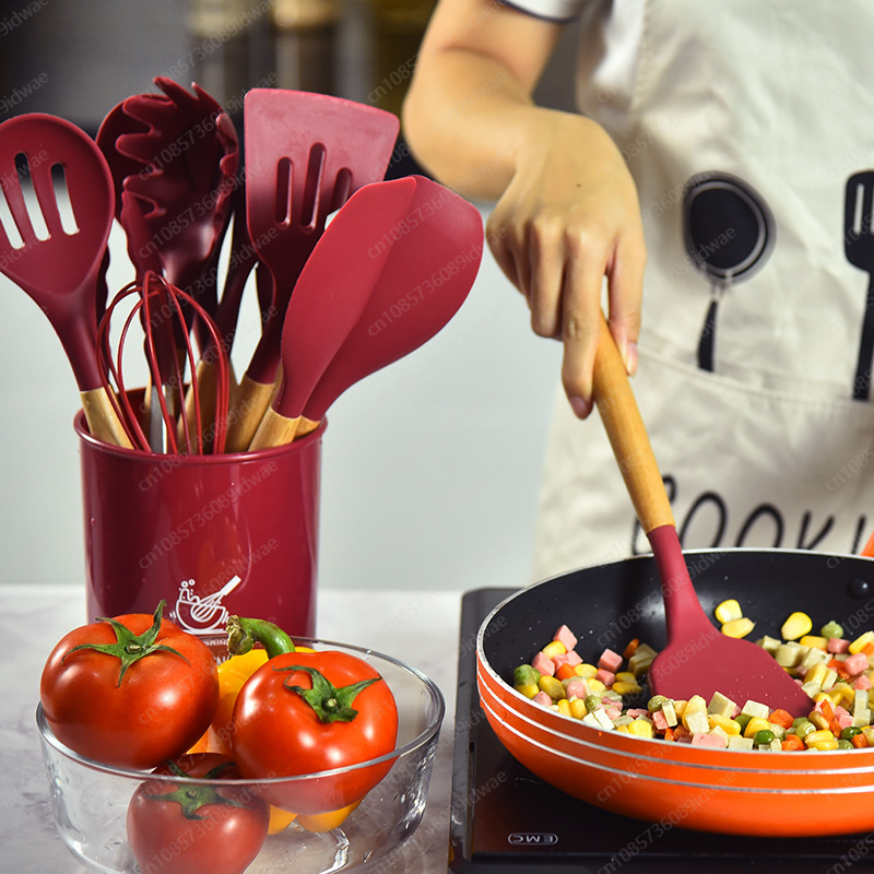 12-Piece silicone cookware set - Kitchen Baking Pan Storage avaliação e preço