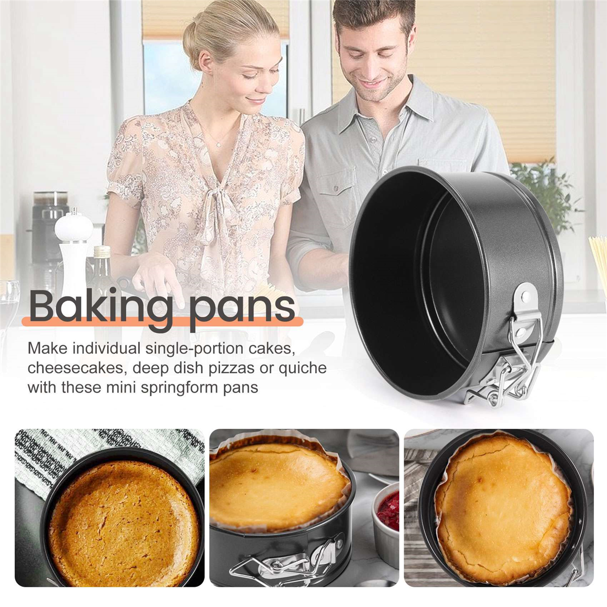 4-Inch Mini Springform Pan Set - Springform Pan Set avaliação e preço