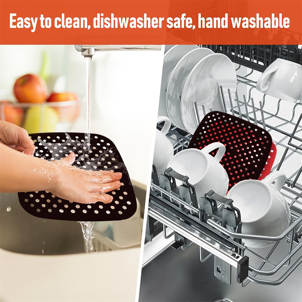 Reusable Air Fryer Pad, Silico - Kitchen Baking Mat avaliação e preço