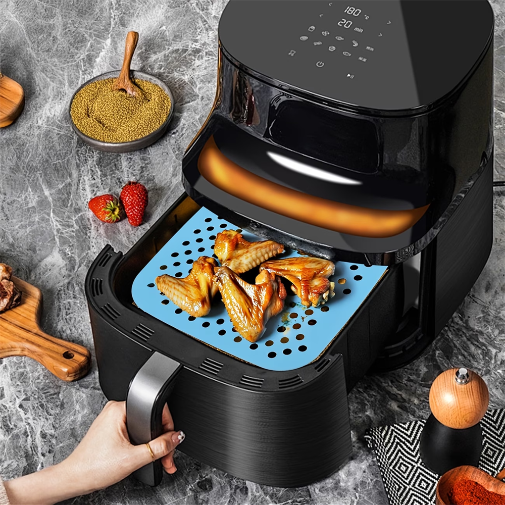 Reusable Air Fryer Pad, Silico - Kitchen Baking Mat avaliação e preço