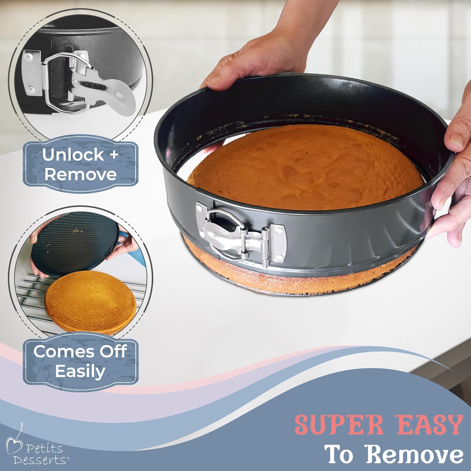 4-Piece Springform Pan Set wit - Springform Pan Set avaliação e preço