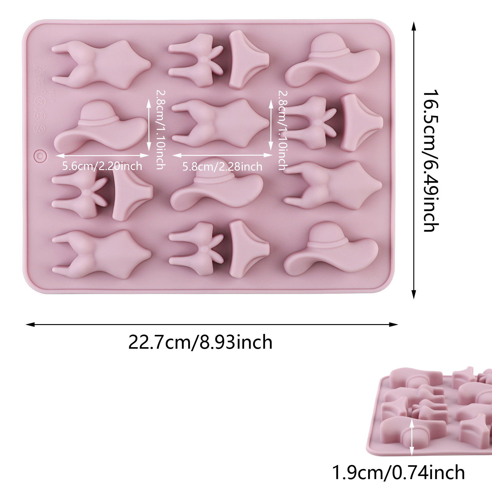 A Summer-Themed Beach Bikini M - Kitchen Baking Molds avaliação e preço