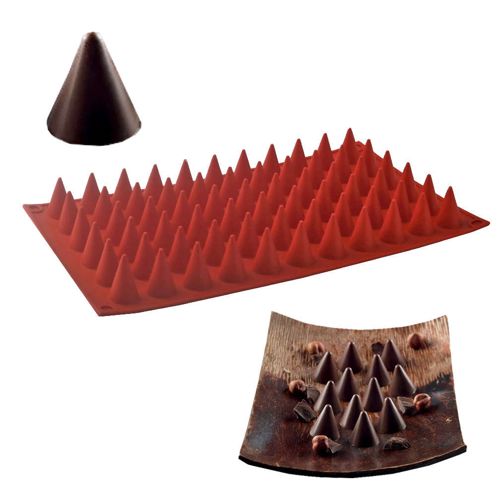 66-Cells Cone Chocolate Baking - Kitchen Baking Molds avaliação e preço