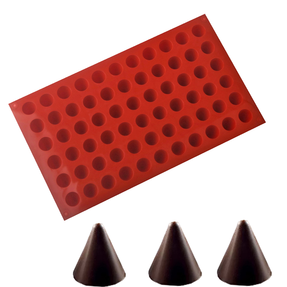 66-Cells Cone Chocolate Baking - Kitchen Baking Molds avaliação e preço