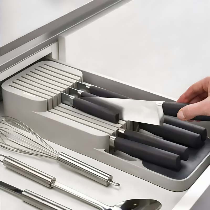 Practical Drawer Knife Storage - Kitchen Baking Tins avaliação e preço