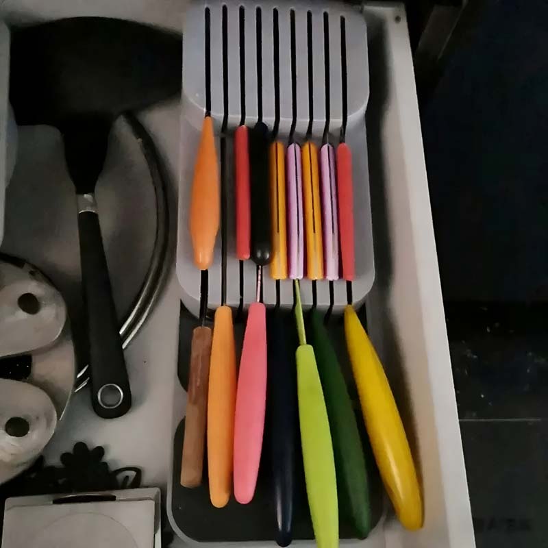 Practical Drawer Knife Storage - Kitchen Baking Tins avaliação e preço