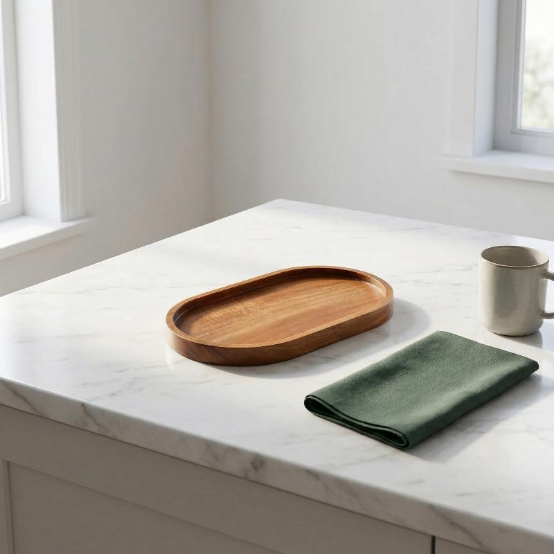 1pc Tableware Solid Wood Round - Cake Board Round avaliação e preço