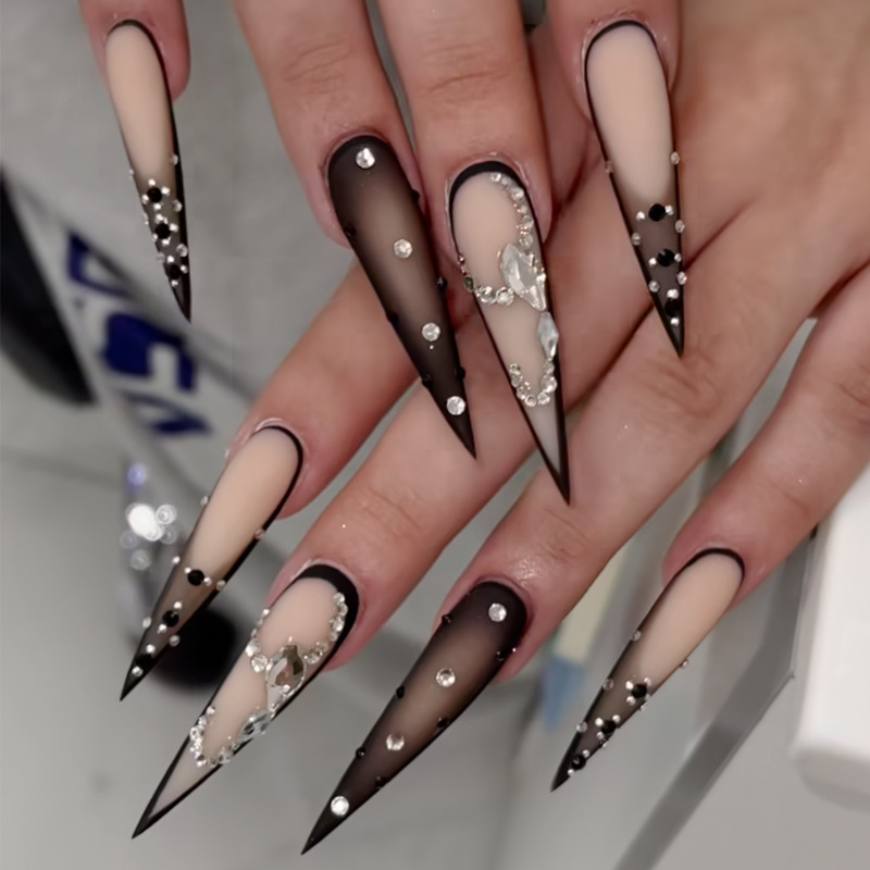 24pcs Long Stiletto False Nail - Decorating Tip Set avaliação e preço