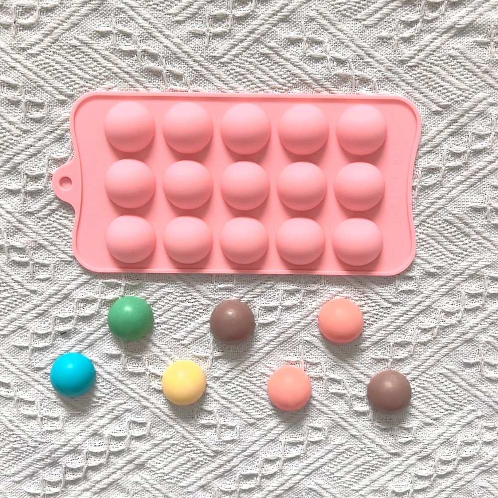 15 cavity semi-circular chocol - Kitchen Baking Molds avaliação e preço
