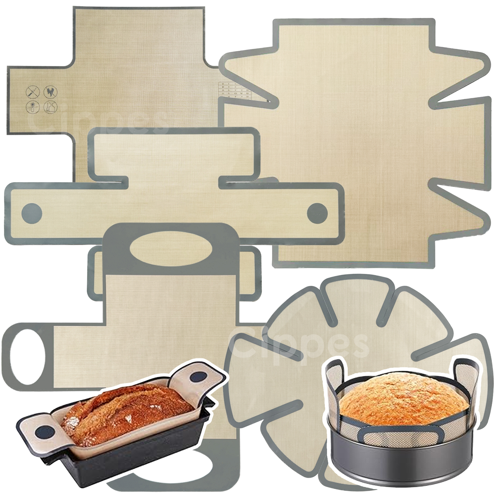 Silicone Bread Loaf Pan Liners - Kitchen Baking Mat avaliação e preço