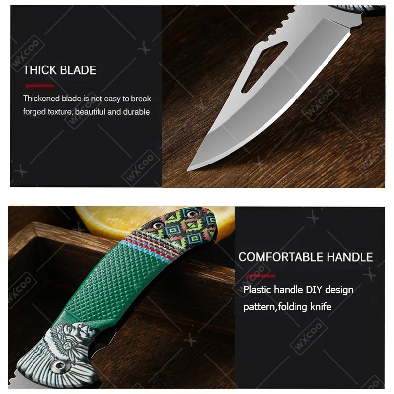 WXCOO Folding Knife Stainless  - Kitchen Baking Store avaliação e preço
