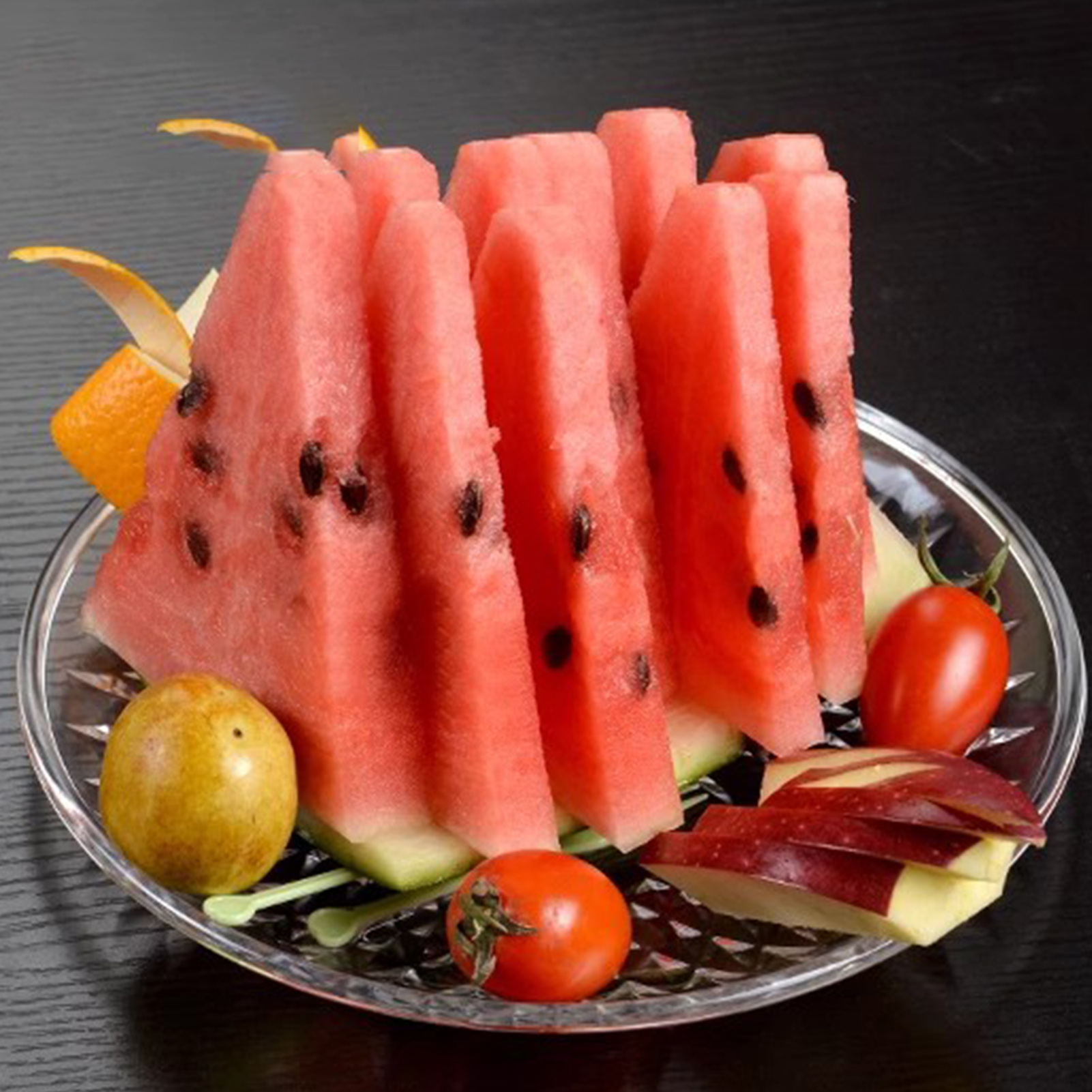 15/20/25cm Acrylic Fruit Plate - Cake Board Round avaliação e preço