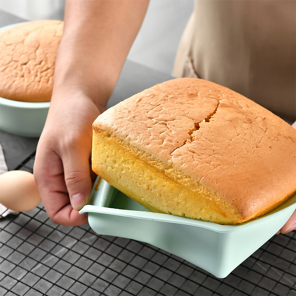 1/4Pcs Silicone Square Cake Mo - Kitchen Baking Store avaliação e preço