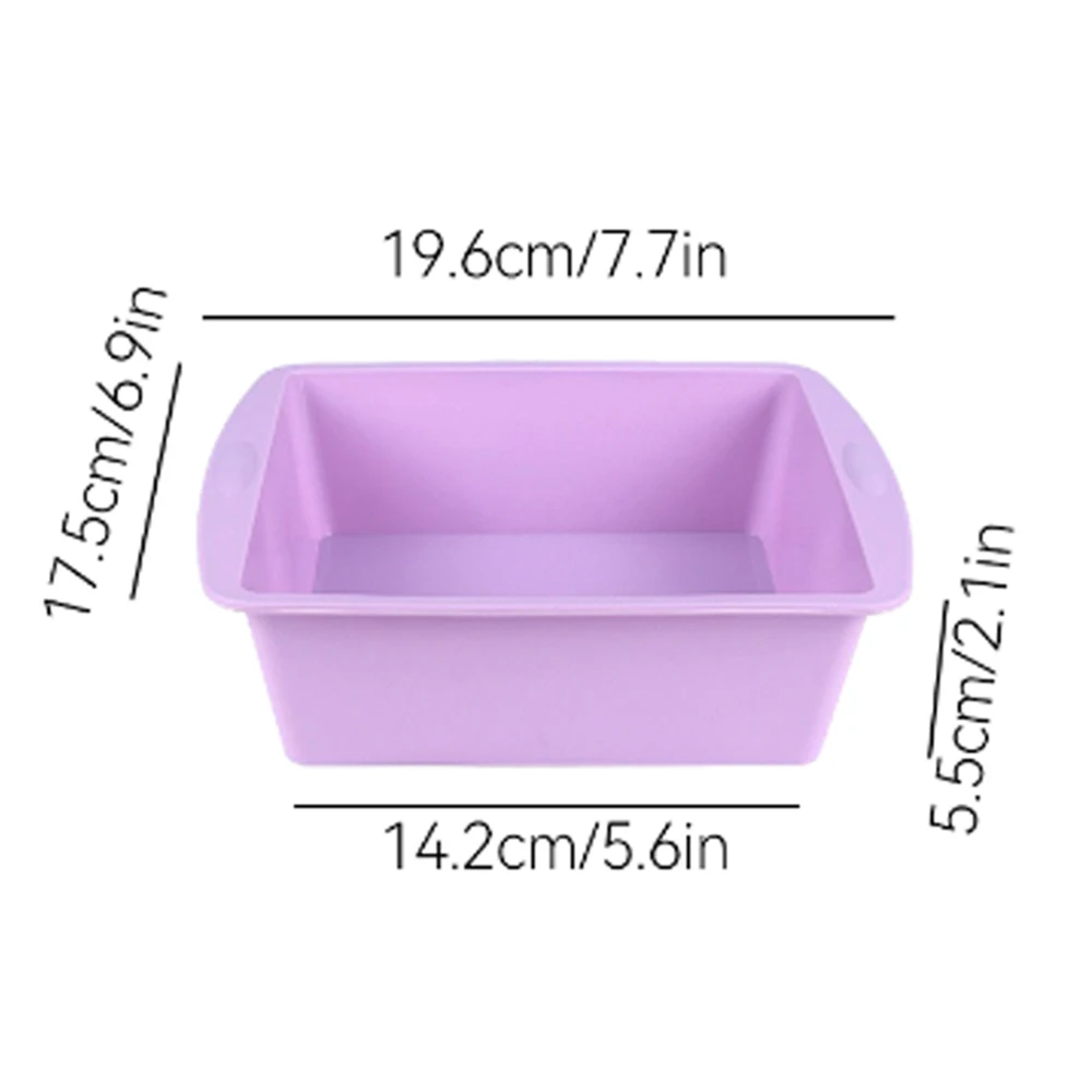 1/4Pcs Silicone Square Cake Mo - Kitchen Baking Store avaliação e preço