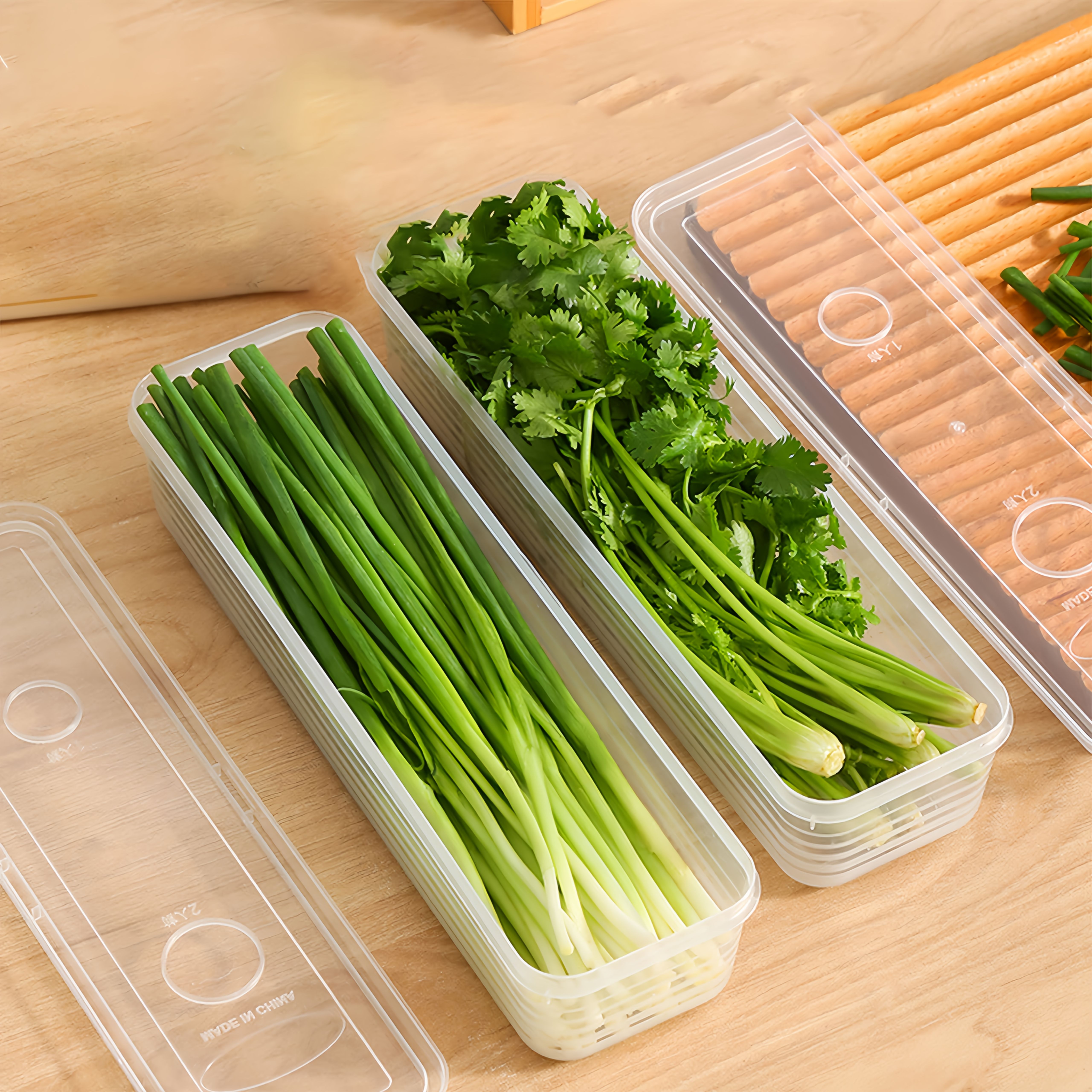 2/4/6pcs Food Vegetable Storag - Kitchen Baking Tins avaliação e preço