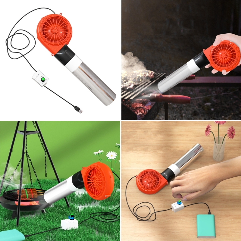 Portable BBQ Fan Air Blower Ha - Kitchen Robot Baking avaliação e preço