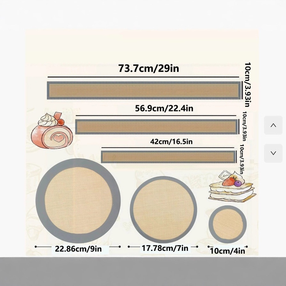 Silicone Baking Mats Non Glue  - Springform Pan Set avaliação e preço