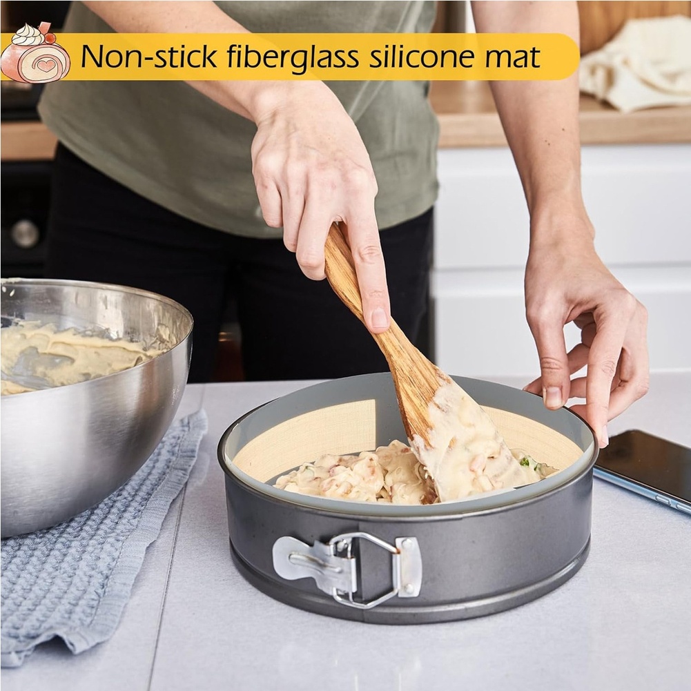 Silicone Baking Mats Non Glue  - Springform Pan Set avaliação e preço