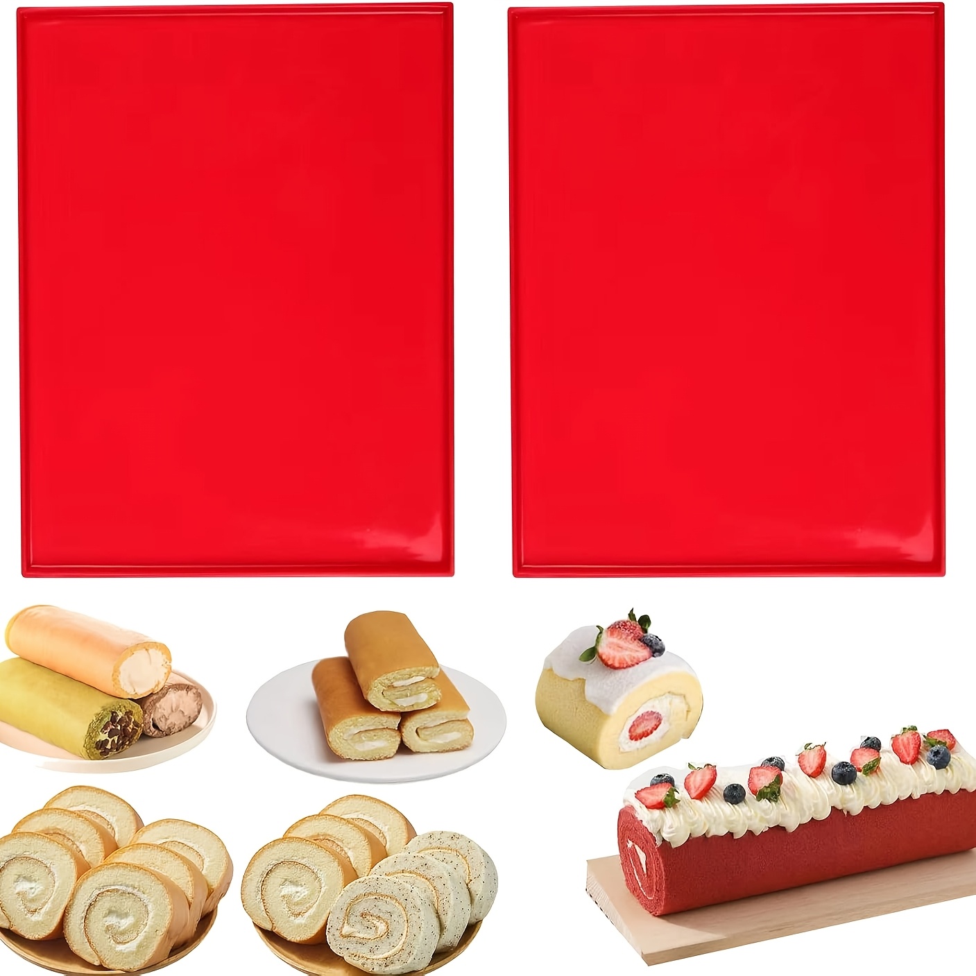 2 Silicone Baking Mats for Swi - Kitchen Baking Mat avaliação e preço