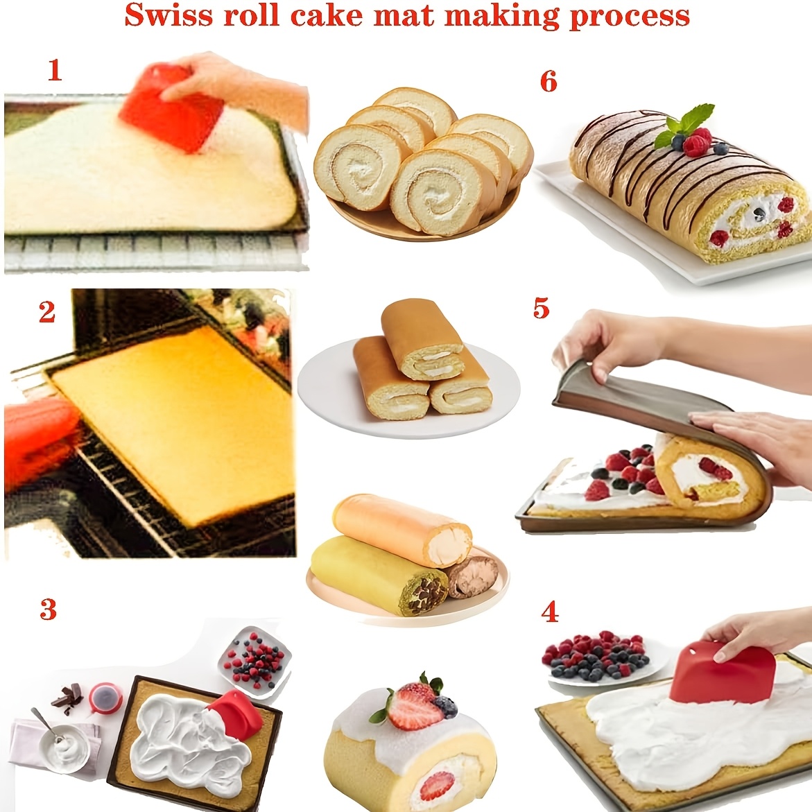 2 Silicone Baking Mats for Swi - Kitchen Baking Mat avaliação e preço
