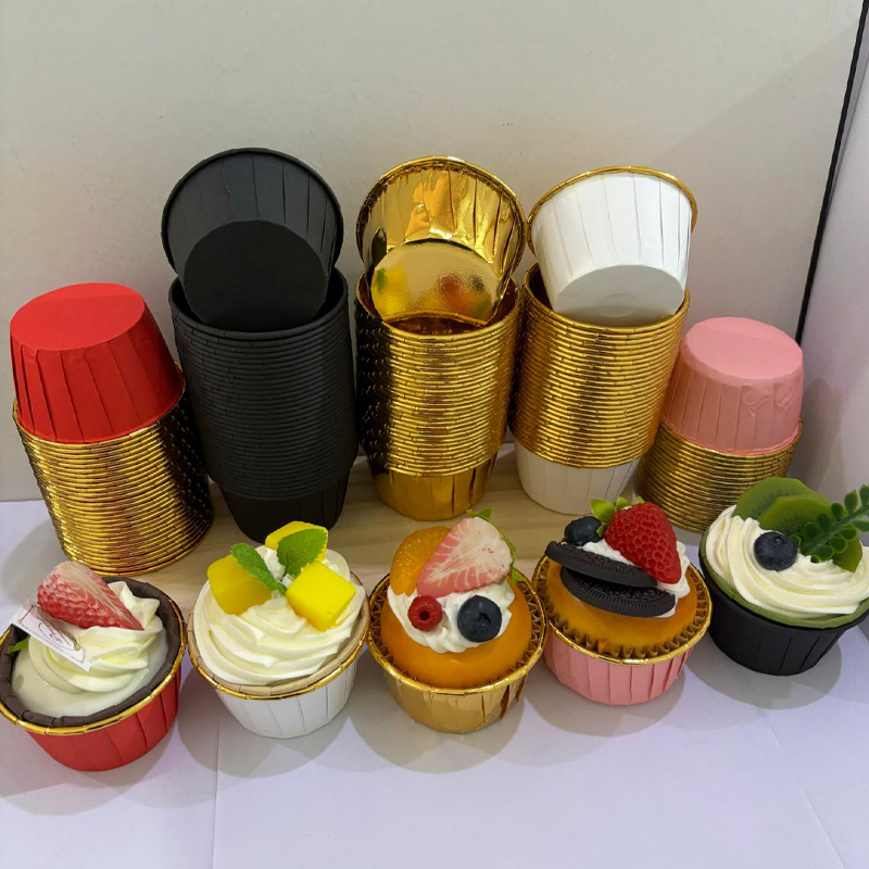 25Pcs Rolled Edge Cake Cups, W - Kitchen Baking Mat avaliação e preço
