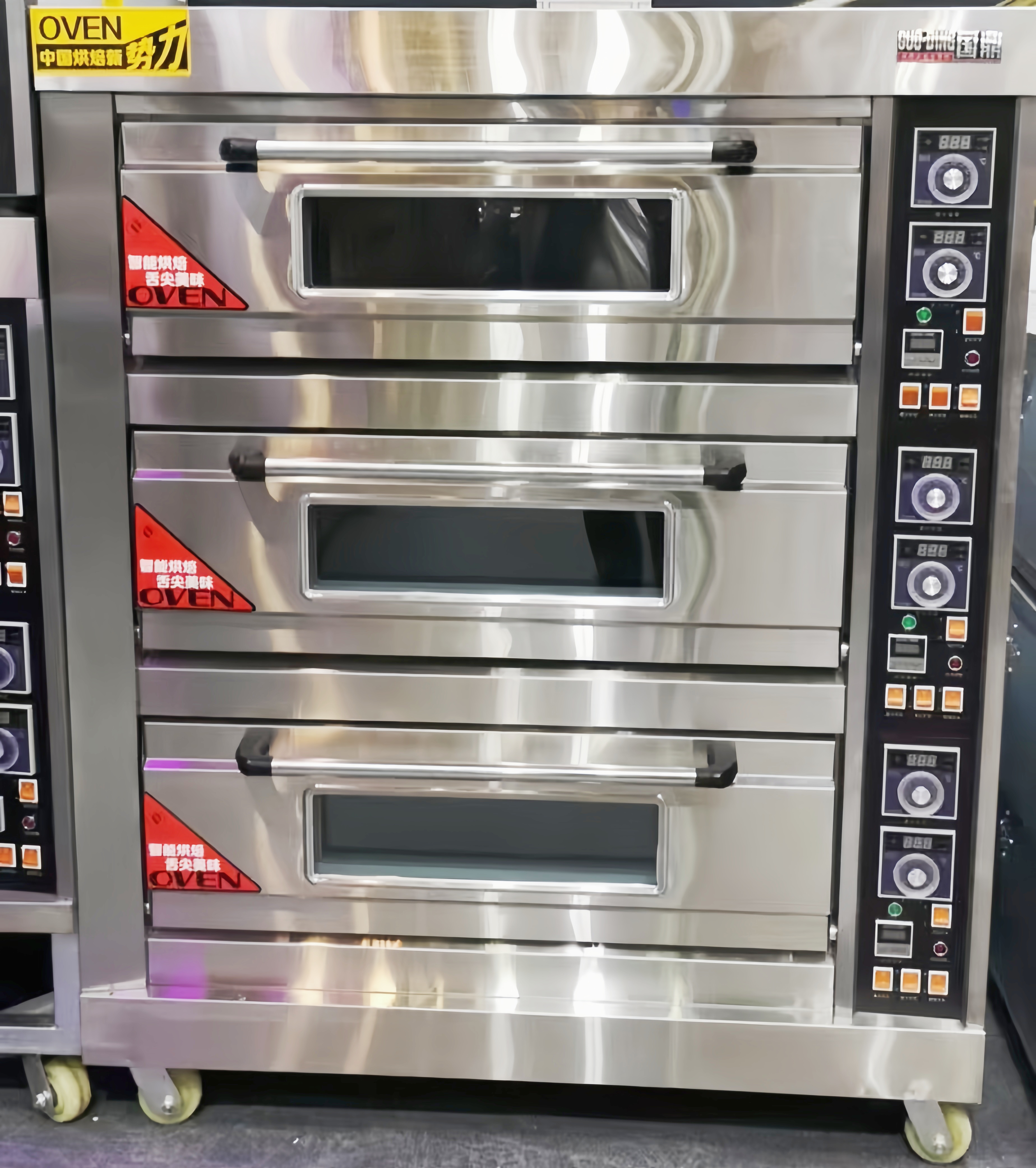 Commercial Guangzhou 3 Deck 6  - Commercial Kitchen Baking Oven avaliação e preço