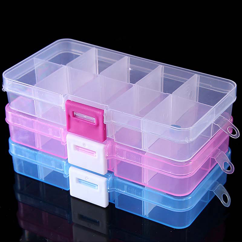 10 Grids Nails Art organizer b - Decorating Tip Set avaliação e preço