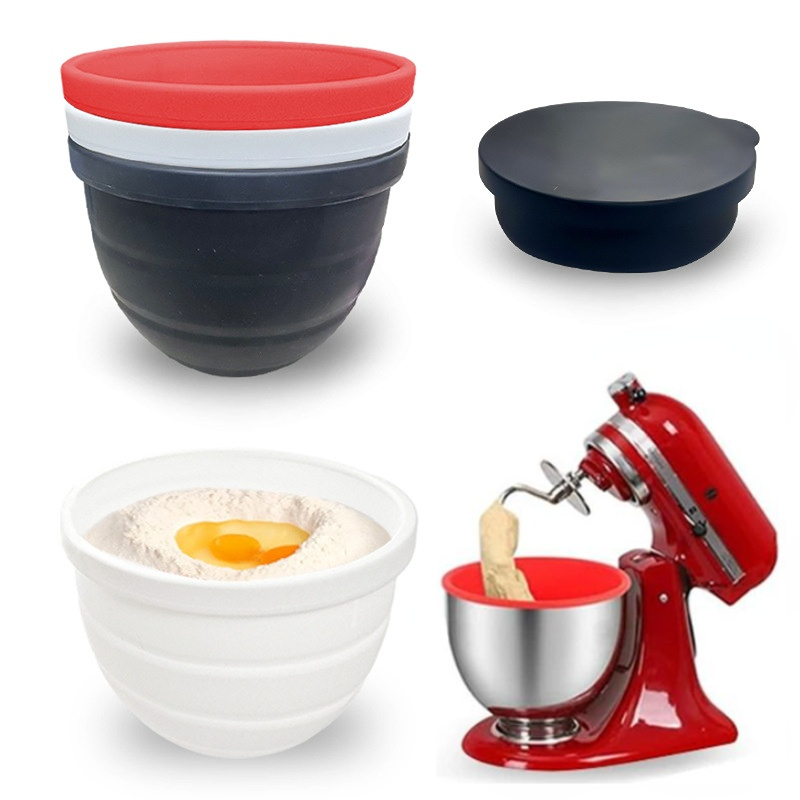 Foldable Silicone Bowl With Li - Kitchen Aid Baking Lid avaliação e preço