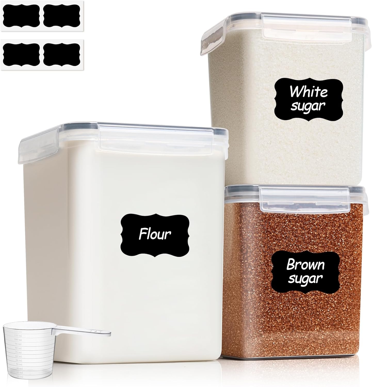 Airtight Food Storage Containe - Kitchen Baking Canisters avaliação e preço