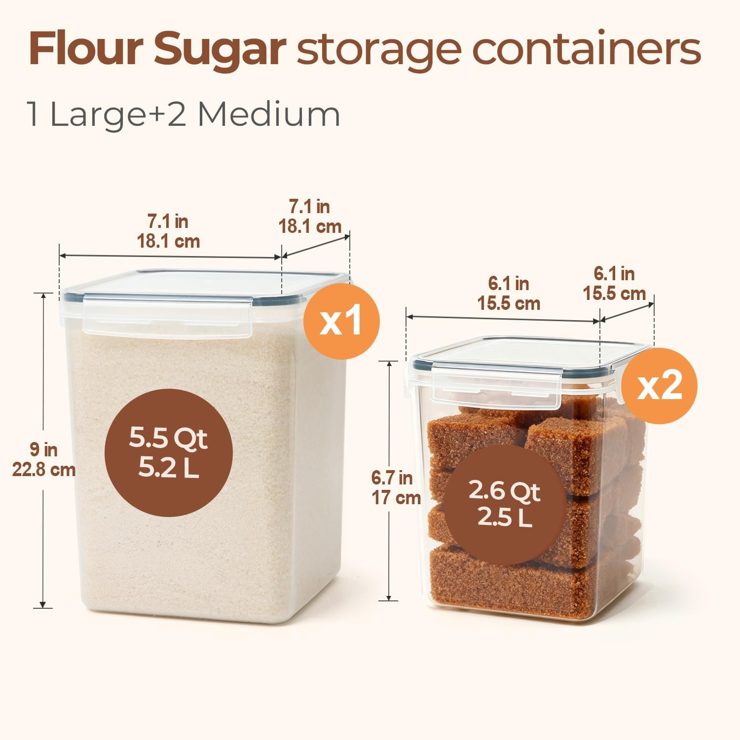 Airtight Food Storage Containe - Kitchen Baking Canisters avaliação e preço