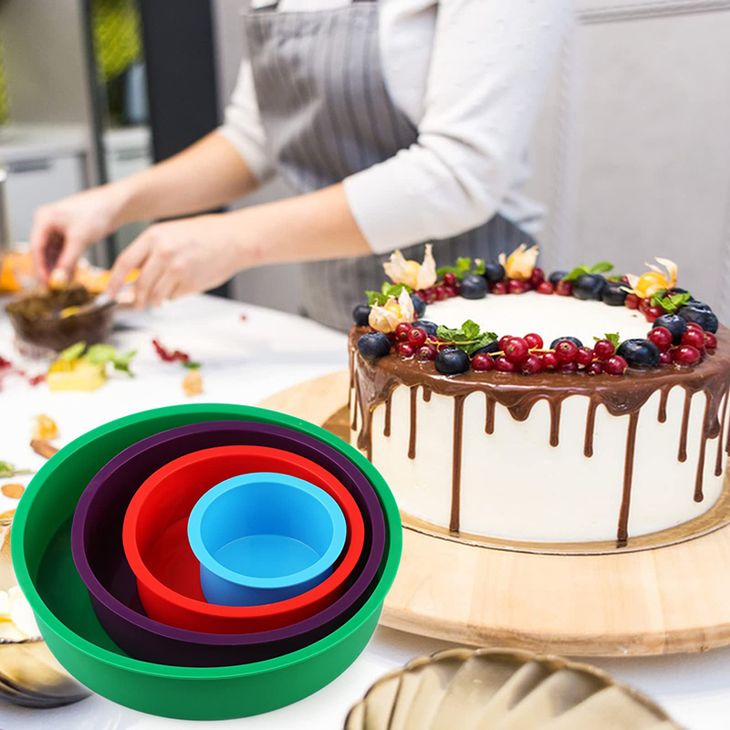 4 6 8 10inch Silicone Round Ca - Springform Pan Set avaliação e preço