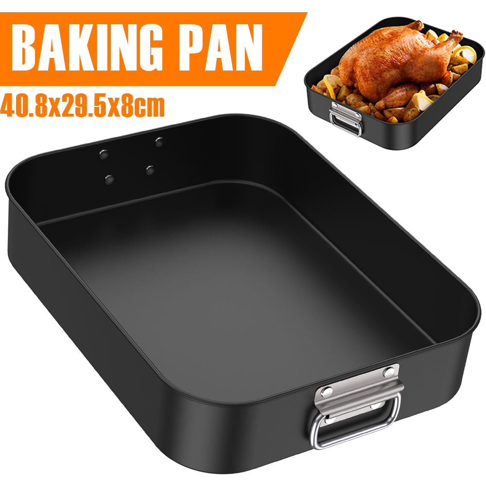 Deep Baking Pan Rectangle Carb - Kitchen Baking Pan Storage avaliação e preço