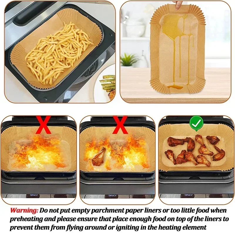 Disposable Air Fryer Paper Non - Kitchen Baking Store avaliação e preço