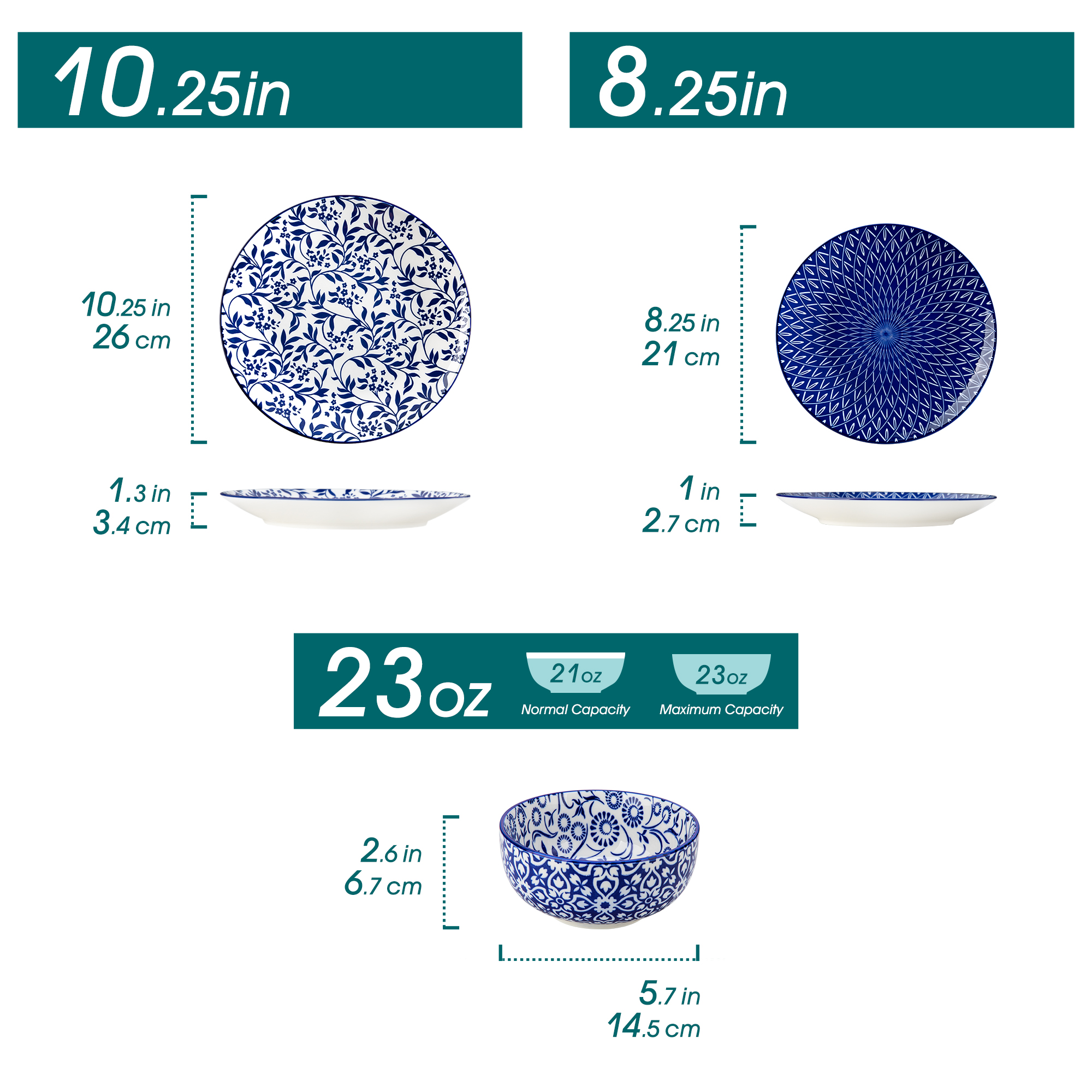 vancasso 12/24/36 Piece Chines - Cake Board Round avaliação e preço