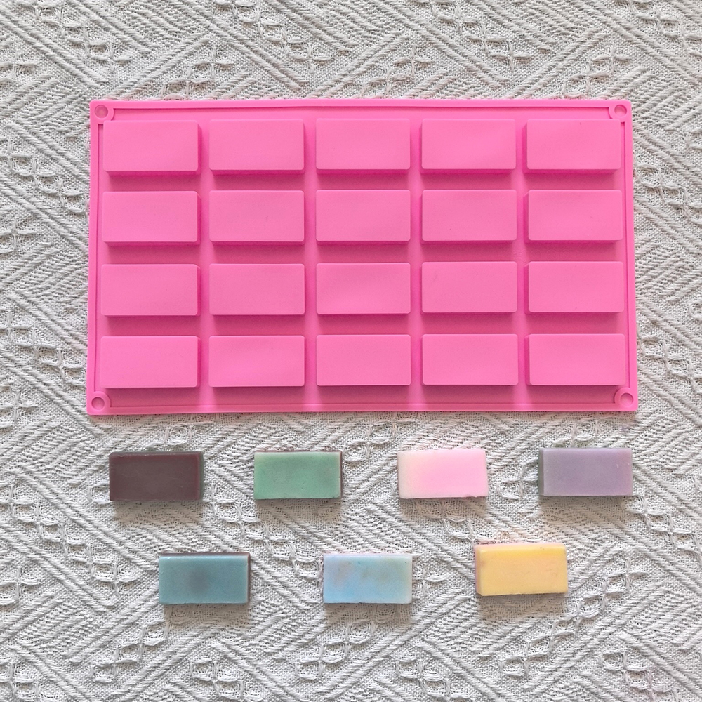 1pc 20 cavity rectangular sili - Kitchen Baking Molds avaliação e preço