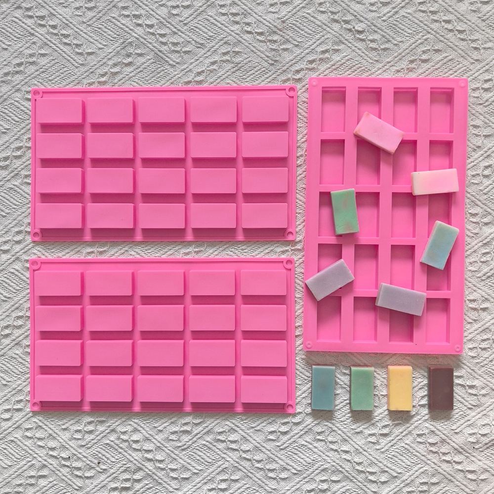 1pc 20 cavity rectangular sili - Kitchen Baking Molds avaliação e preço