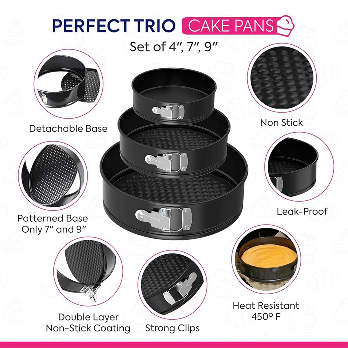 2026 New 148PCS Cake Pan Set f - Springform Pan Set avaliação e preço