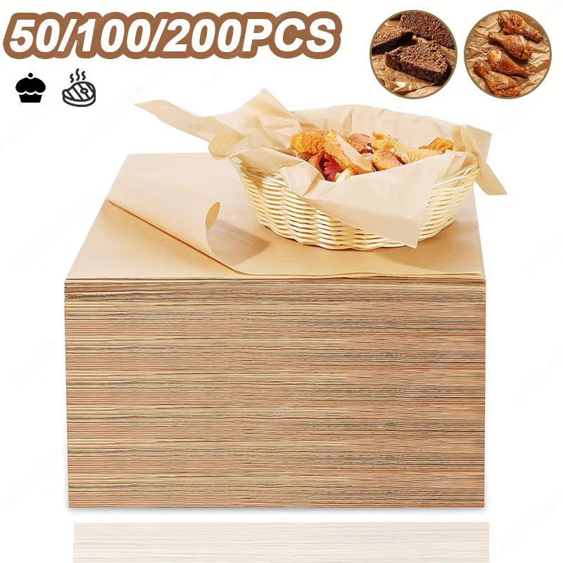 50/100/200PCS Baking Paper Par - Kitchen Baking Mat avaliação e preço