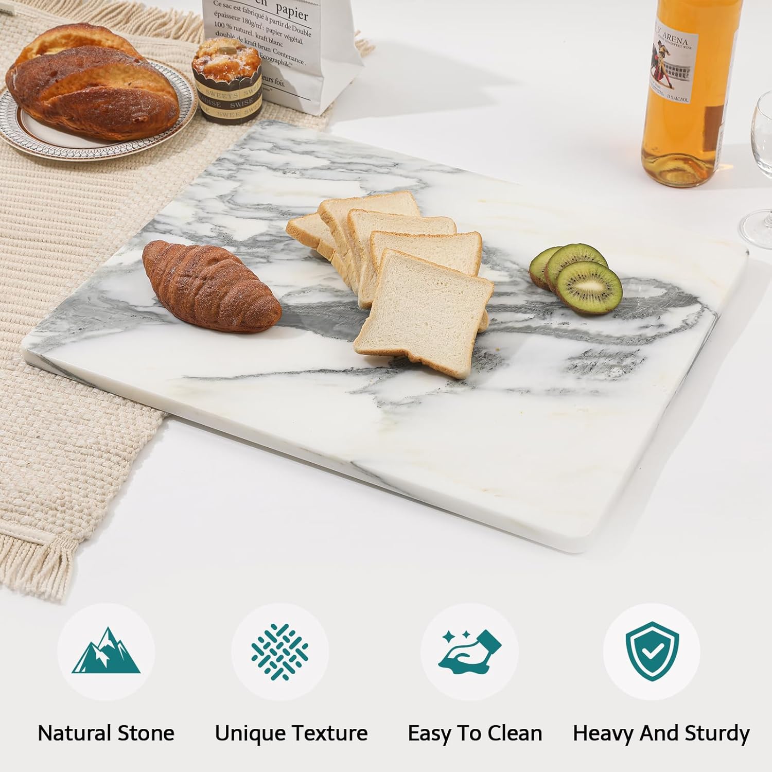 Marble Stone Cutting Board For - Kitchen With Baking Area avaliação e preço