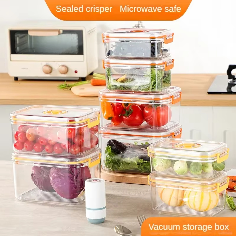 Vacuum Fresh-keeping Box Refri - Kitchen Baking Tins avaliação e preço